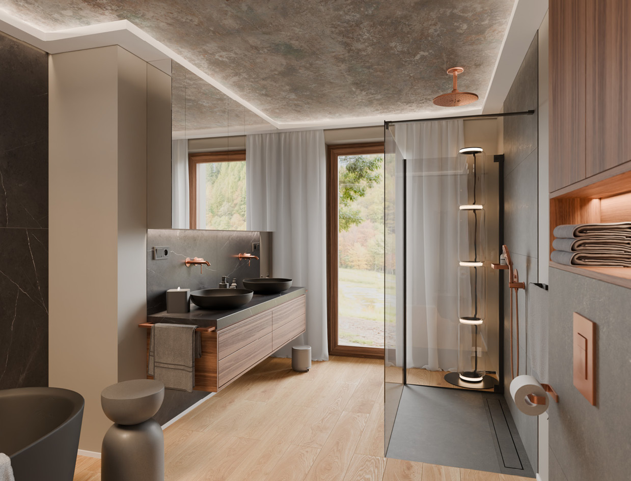 Bathroom – vanity and shower