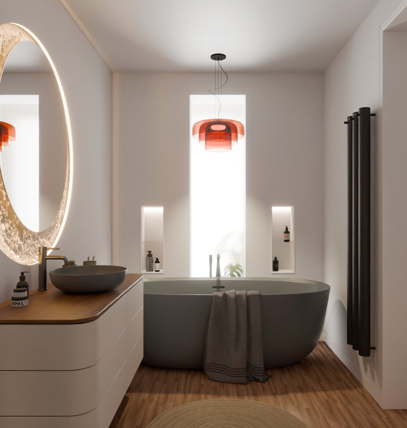 Bathroom moon – bathtub