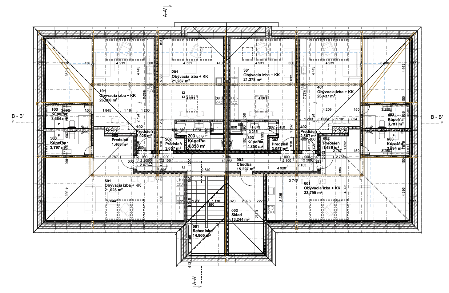 Residential attic – floor plan