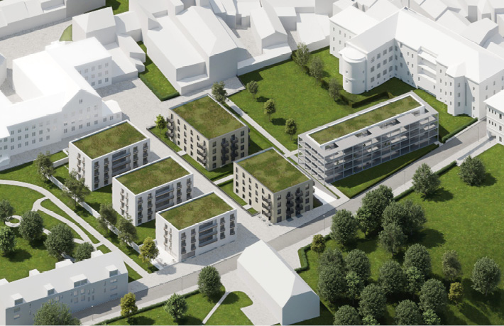 Site plan – axonometry