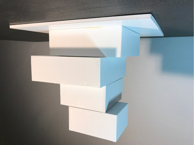 Model – cantilever blocks